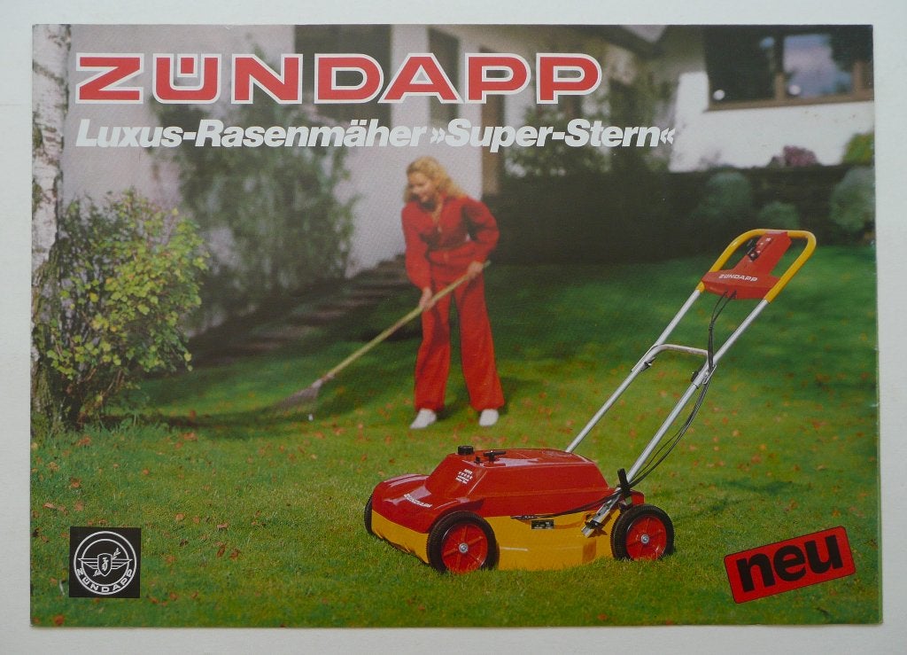 Zündapp Folder Grasmaaier "Luxus RasenMäher- Super Stern", Verzenden, Zo goed als nieuw, Folder