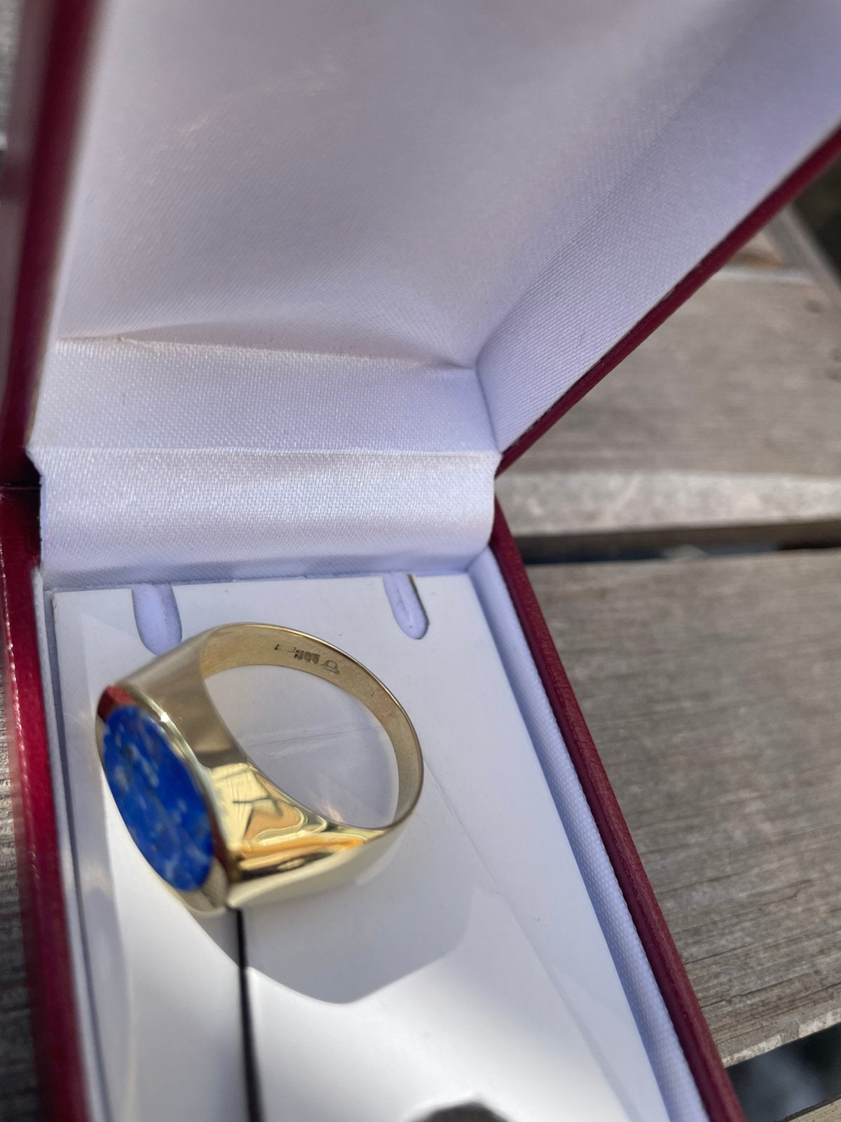 zegelring goud klassiek *nieuw*, Sieraden, Tassen en Uiterlijk, Ophalen of Verzenden, Zo goed als nieuw, 18 tot 19, Goud