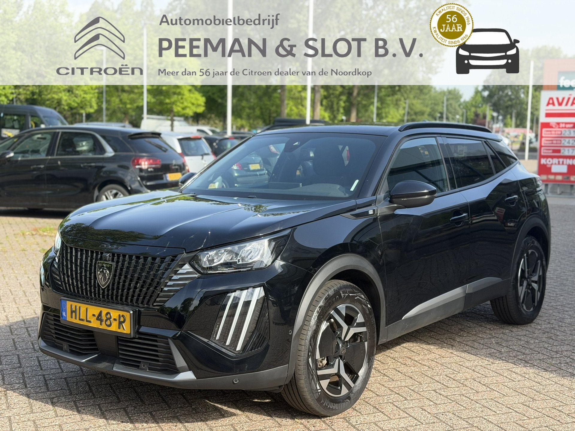 Peugeot e-2008 EV Allure Avantage 54 kWh 360* Camera / Adapt, Auto's, Dealer onderhouden, Stof, Gebruikt, Zwart