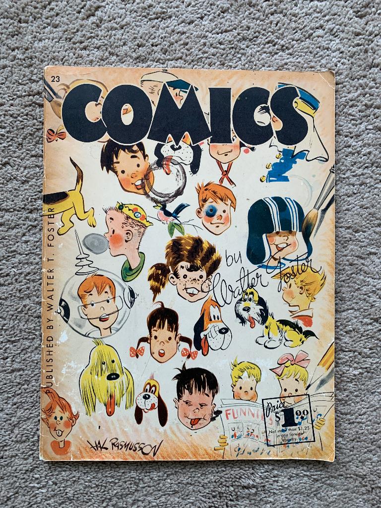 Walter Foster "Comics" instructieboek tekenen stripfiguren, Verzenden, Boek of Gids