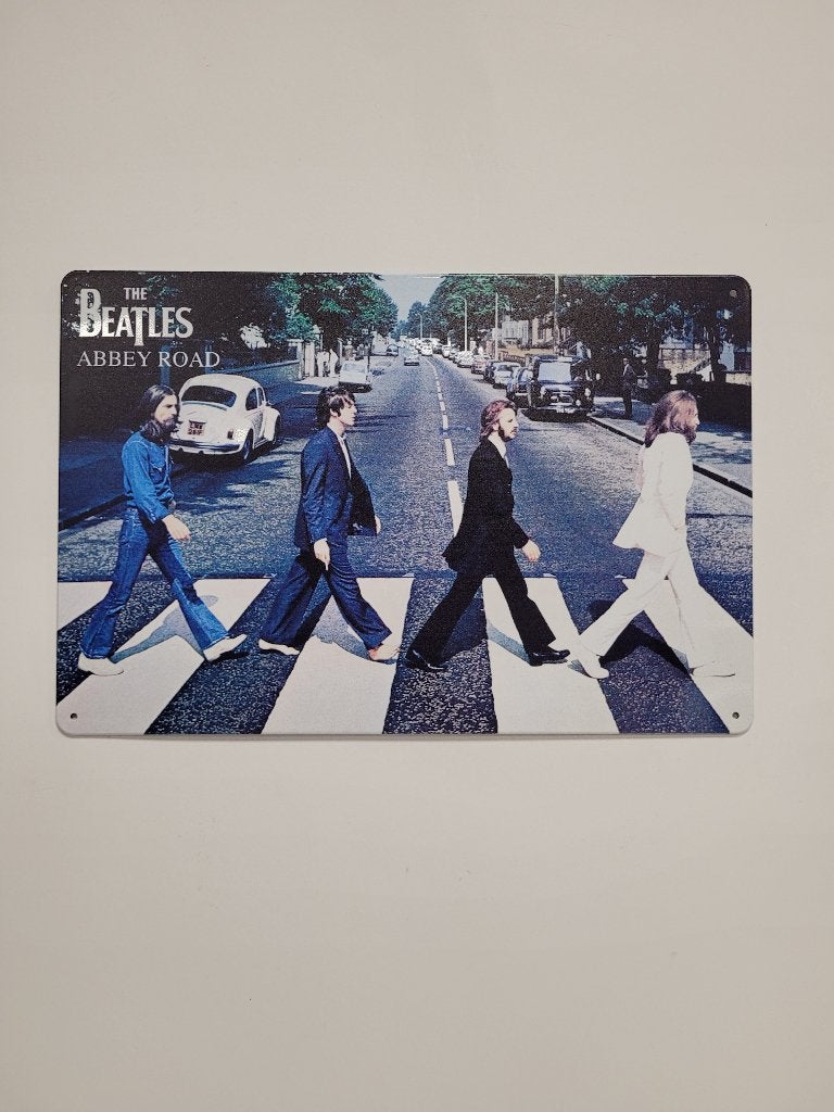 The Beatles Abbey Road reclamebord van metaal wandbord deco, Info@deconoord.nl, Deco Noord, Nieuw, Ophalen of Verzenden