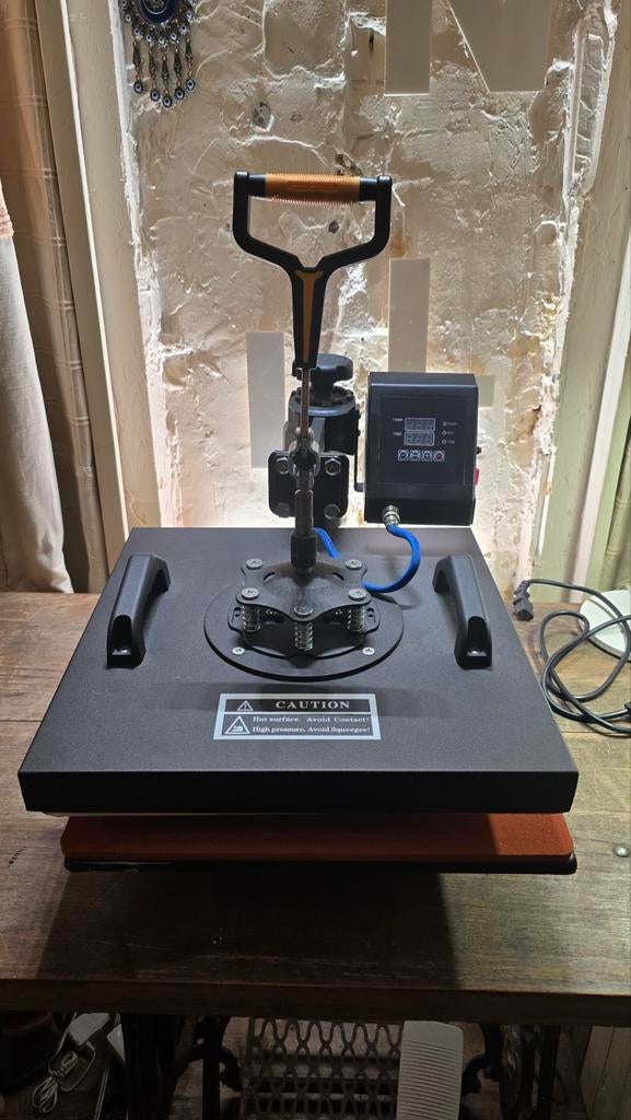 Transferpers - Heat Press Machine 38x38cm - Z.G.A.N., Ophalen, Lockmachine, Overige merken