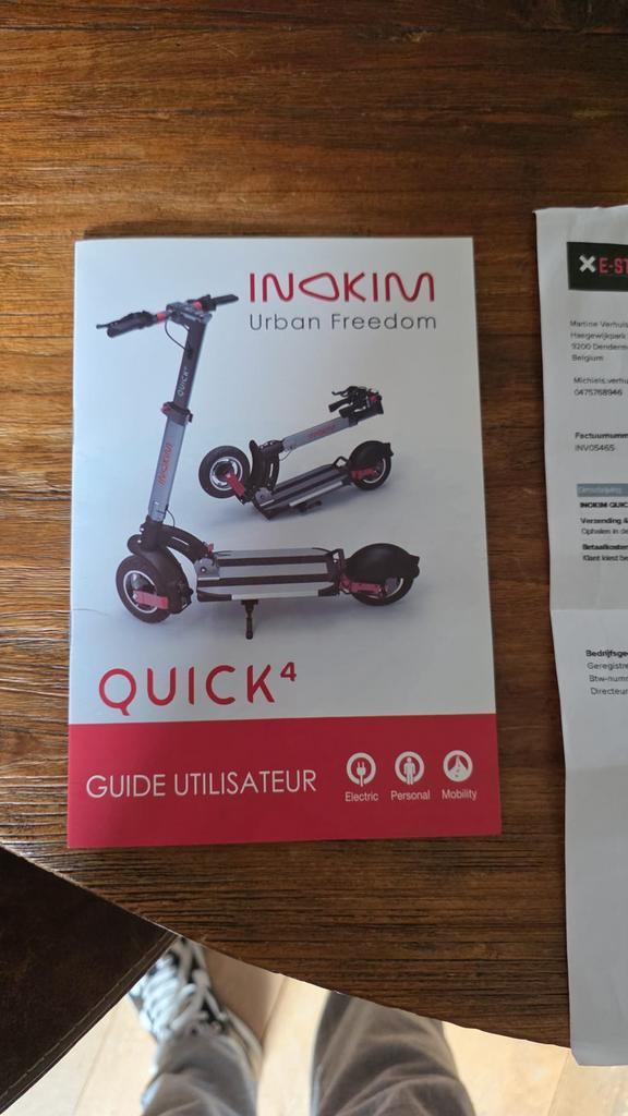 Inokim QUICK 4 52V Elektrische Step - 50 km actieradius, Fietsen en Brommers, Ophalen of Verzenden, Zo goed als nieuw, Elektrische step (E-scooter)