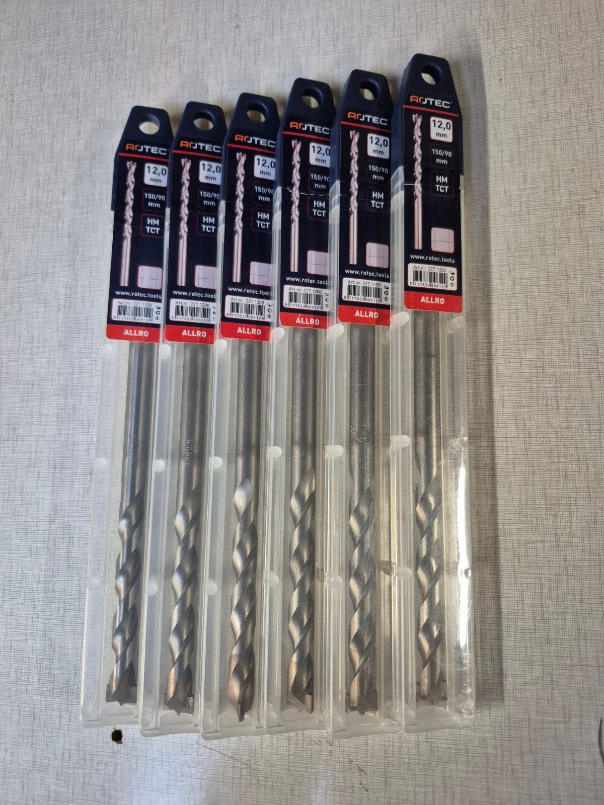 ALLRO Tegelboren 12mm - HM TCT - Set van 6, Ophalen of Verzenden, Nieuw