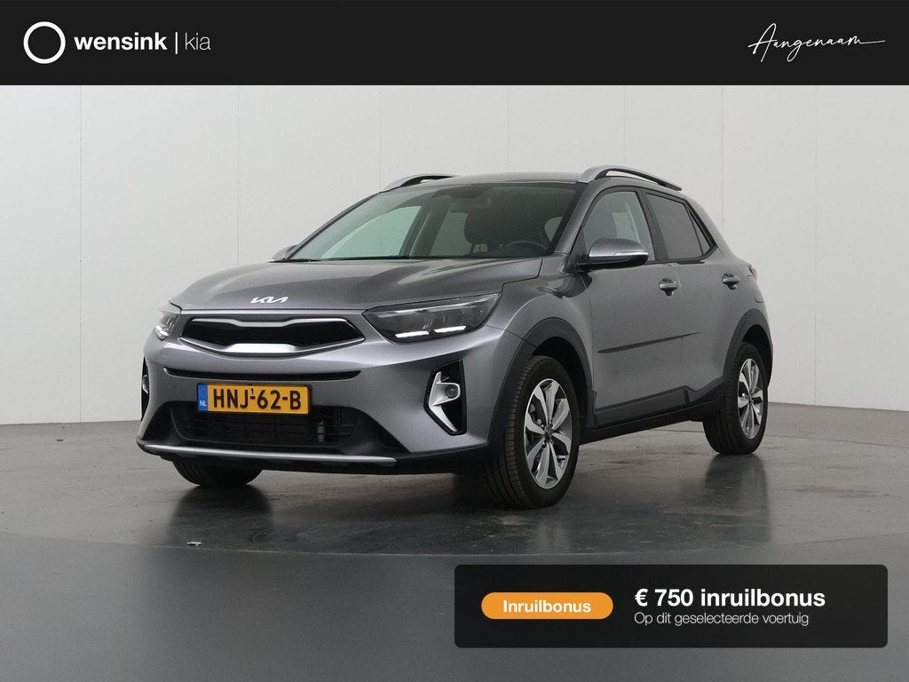 Kia Stonic 1.0 T-GDi MHEV DynamicPlusLine | Stoel/Stuurwielv, Auto's, Kia, Bedrijf, Te koop, Stonic, ABS, Achteruitrijcamera, Adaptieve lichten