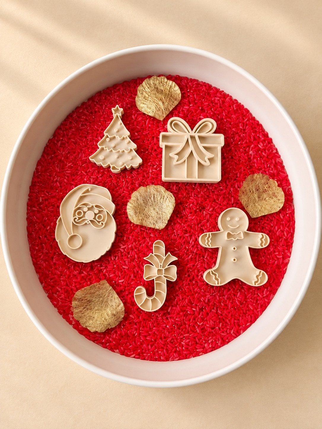Kerst vulvormen set voor sensorisch spel - 5 stuks, Kinderen en Baby's, Ophalen of Verzenden, Nieuw, Knutselen