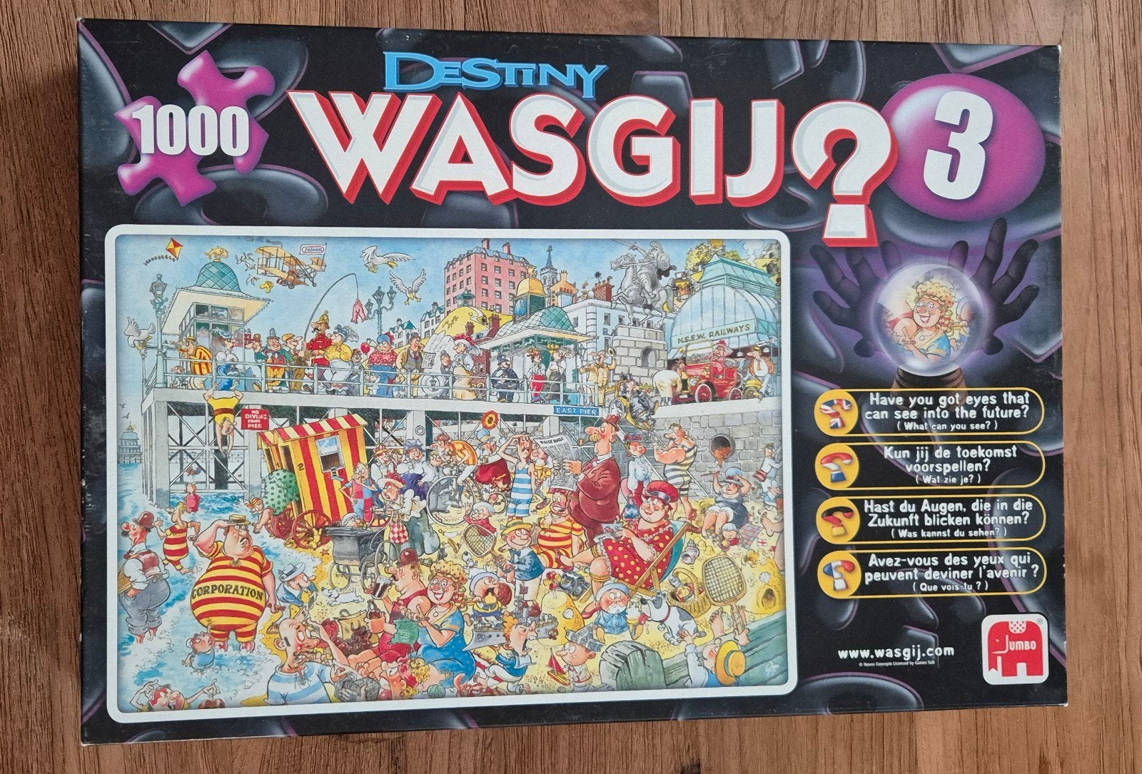 Wasgij Destiny 3, Hobby en Vrije tijd, Denksport en Puzzels, Gebruikt, Legpuzzel, 500 t/m 1500 stukjes, Ophalen of Verzenden