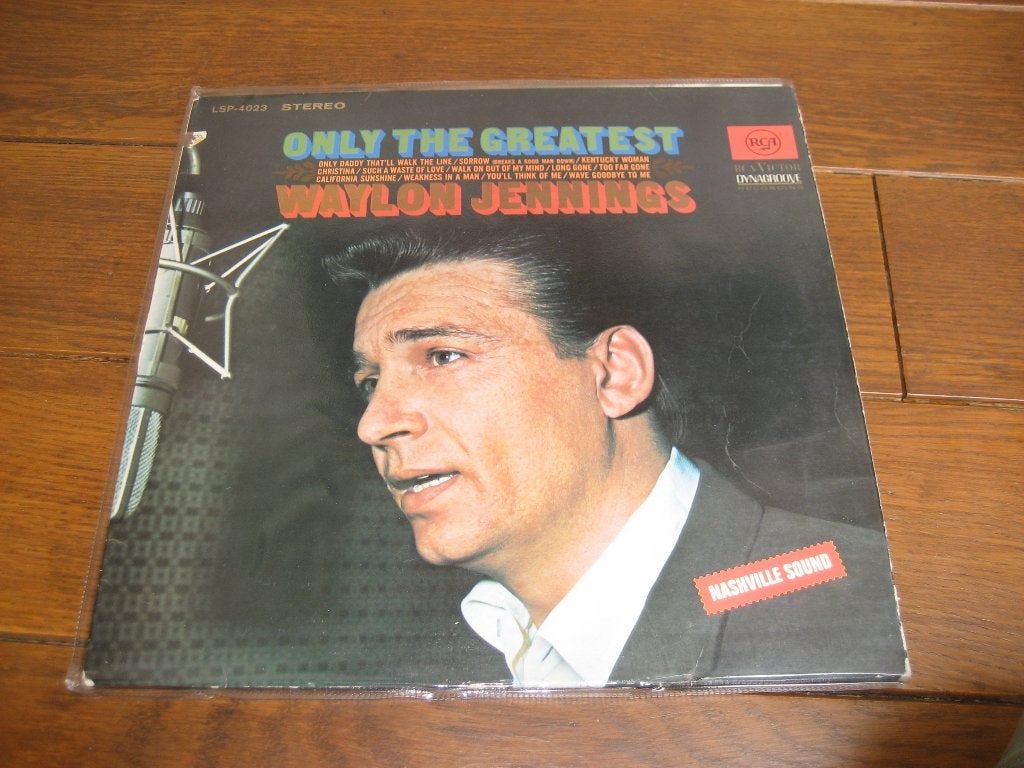 waylon jennings only th greatest lp nashville sound, Ophalen of Verzenden, Gebruikt, 12 inch