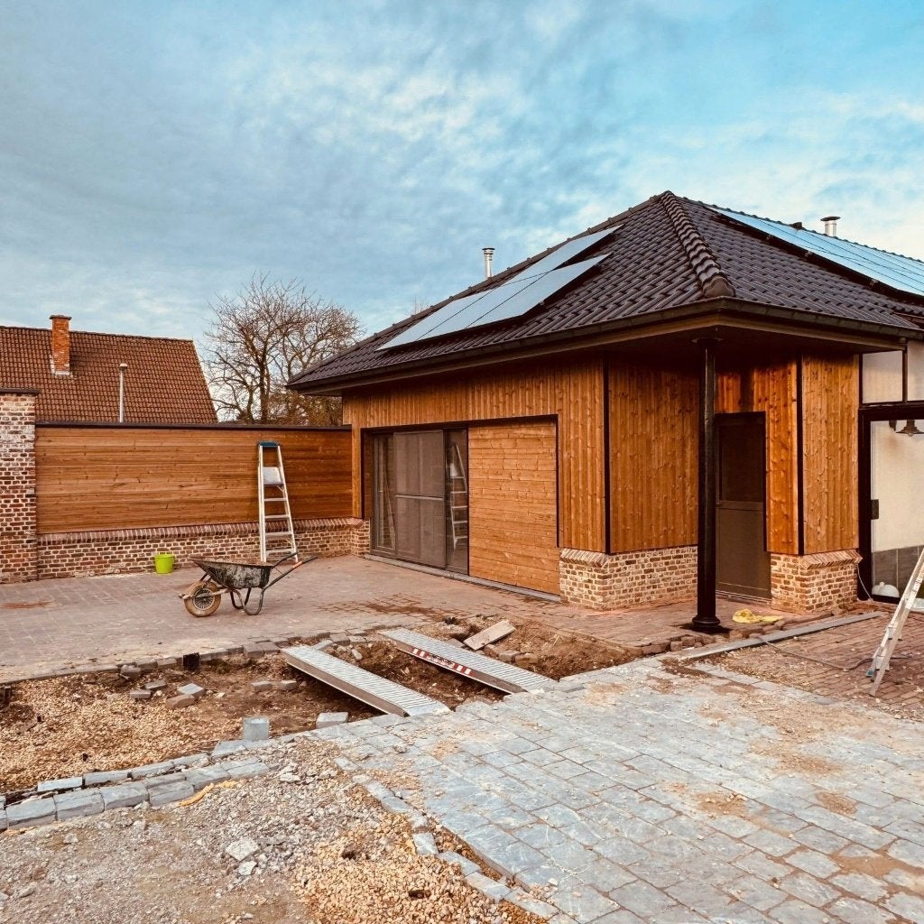 thermowood gevelbekleding Tand Groef planken nieuw 18mm, Tuin en Terras, Ophalen, Nieuw, 150 tot 200 cm, Hout