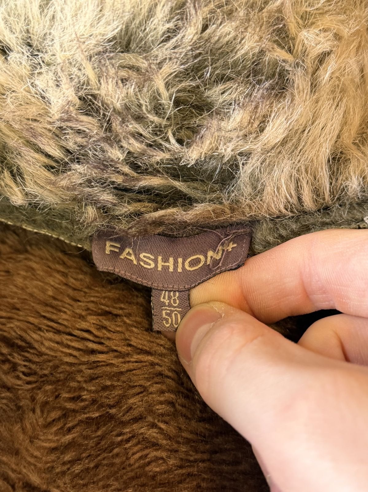 Bruine Afghaanse jas - Vintage Dressing (lammy coat /, Bayline Vintage Trading, Bruin, Verzenden, Maat 46/48 (XL) of groter
