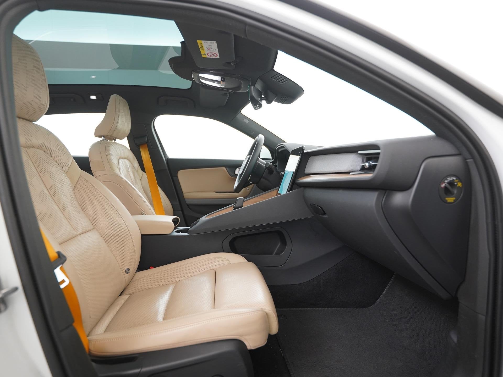 Polestar 2 Long Range Dual Motor Launch Edition 78kWh | Pano, Auto's, Stof, Gebruikt, Wit, Origineel Nederlands