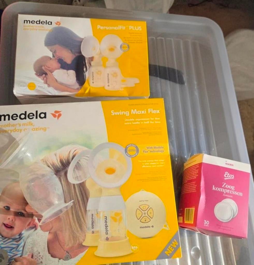 Dubbele kolfset Medela, Ophalen, Borstkolf