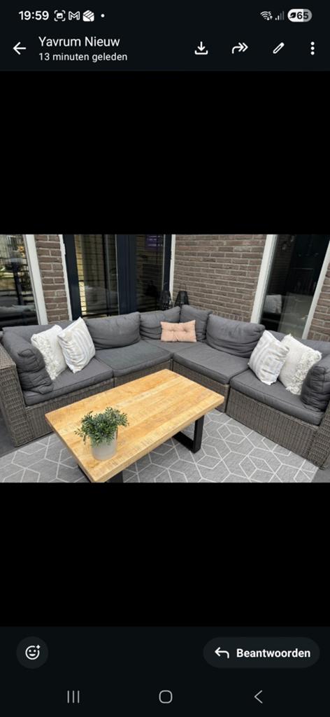 Garden Collections Cuba Hoek Loungeset 6-delig + Hocker, Tuin en Terras, Ophalen of Verzenden