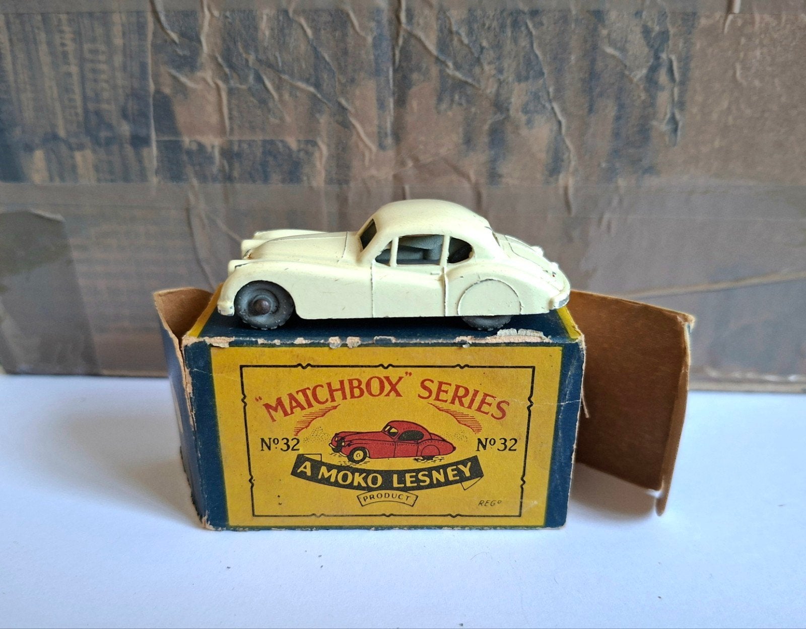 Matchbox 32 jaguar XK140, Ophalen of Verzenden, Auto, Matchbox