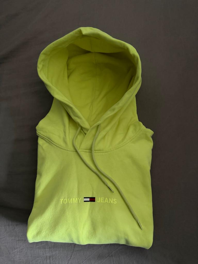 Tommy Jeans Heren Hoodie, Ophalen of Verzenden, Gedragen, Maat 52/54 (L), Geel