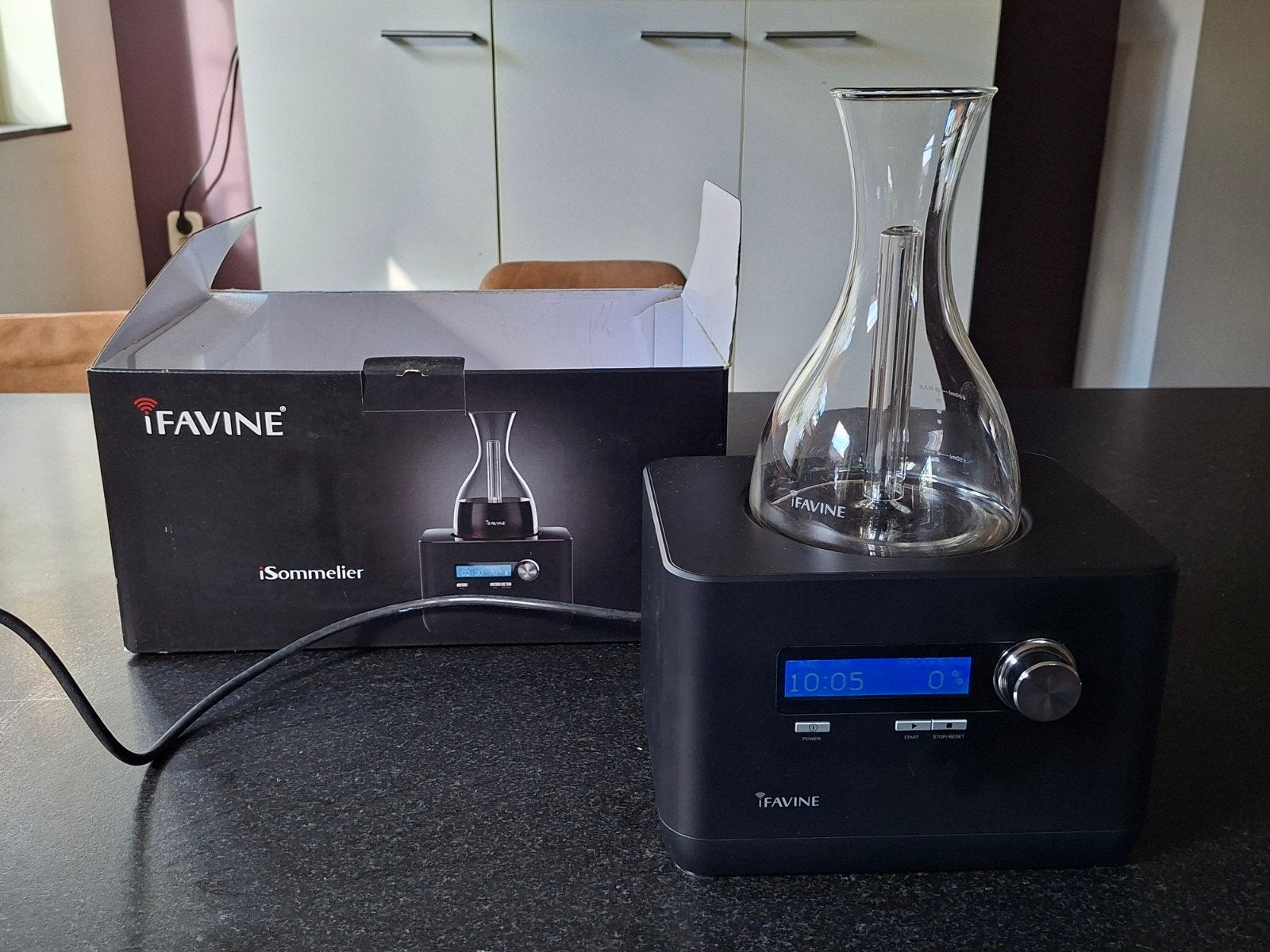 Draagbare iFAVINE - i Sommelier Wijn Aerator, Ophalen, Zo goed als nieuw