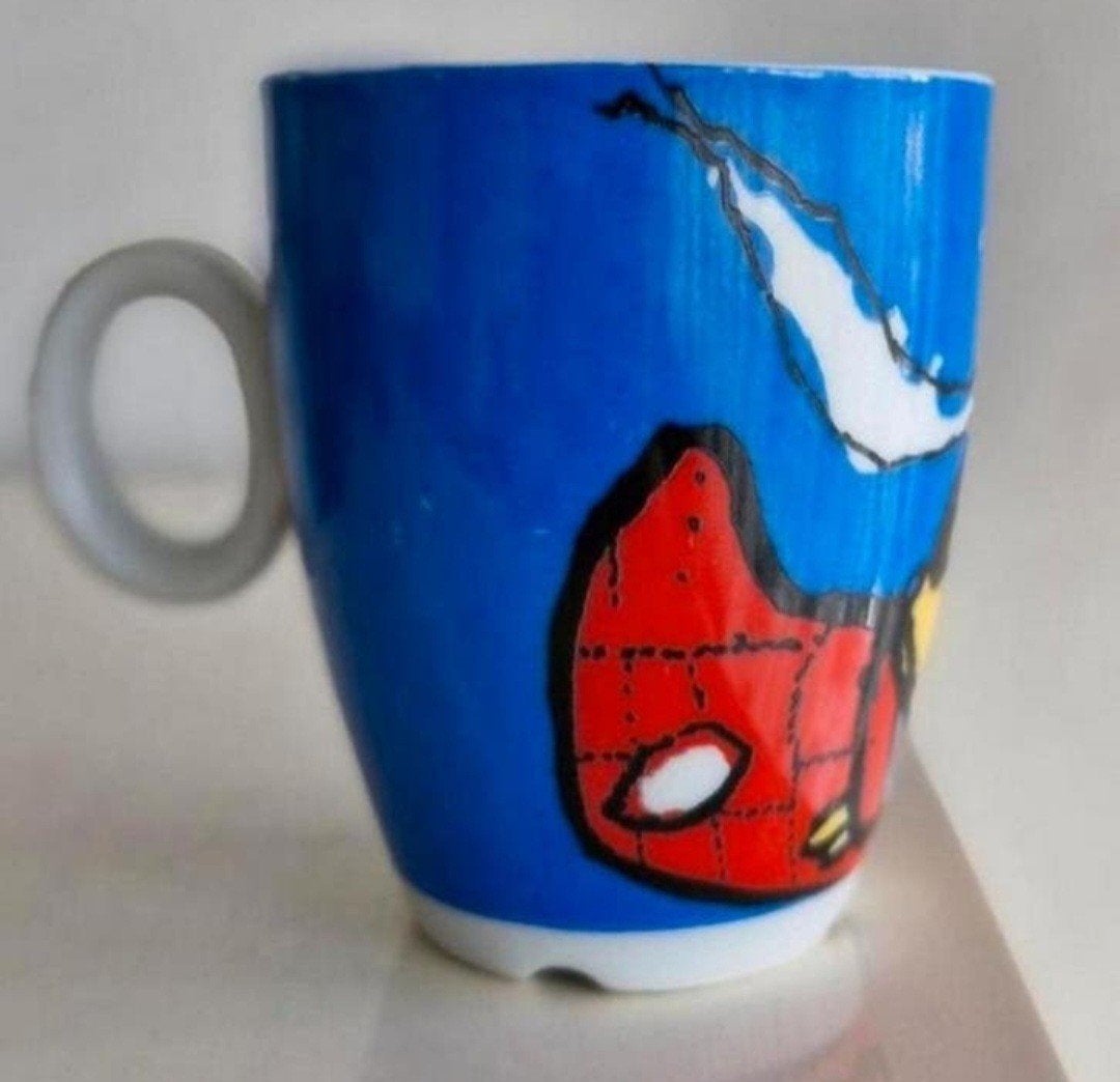Beker Herman Brood, Verzenden, Zo goed als nieuw, Overige stijlen, Kop(pen) en/of Schotel(s)