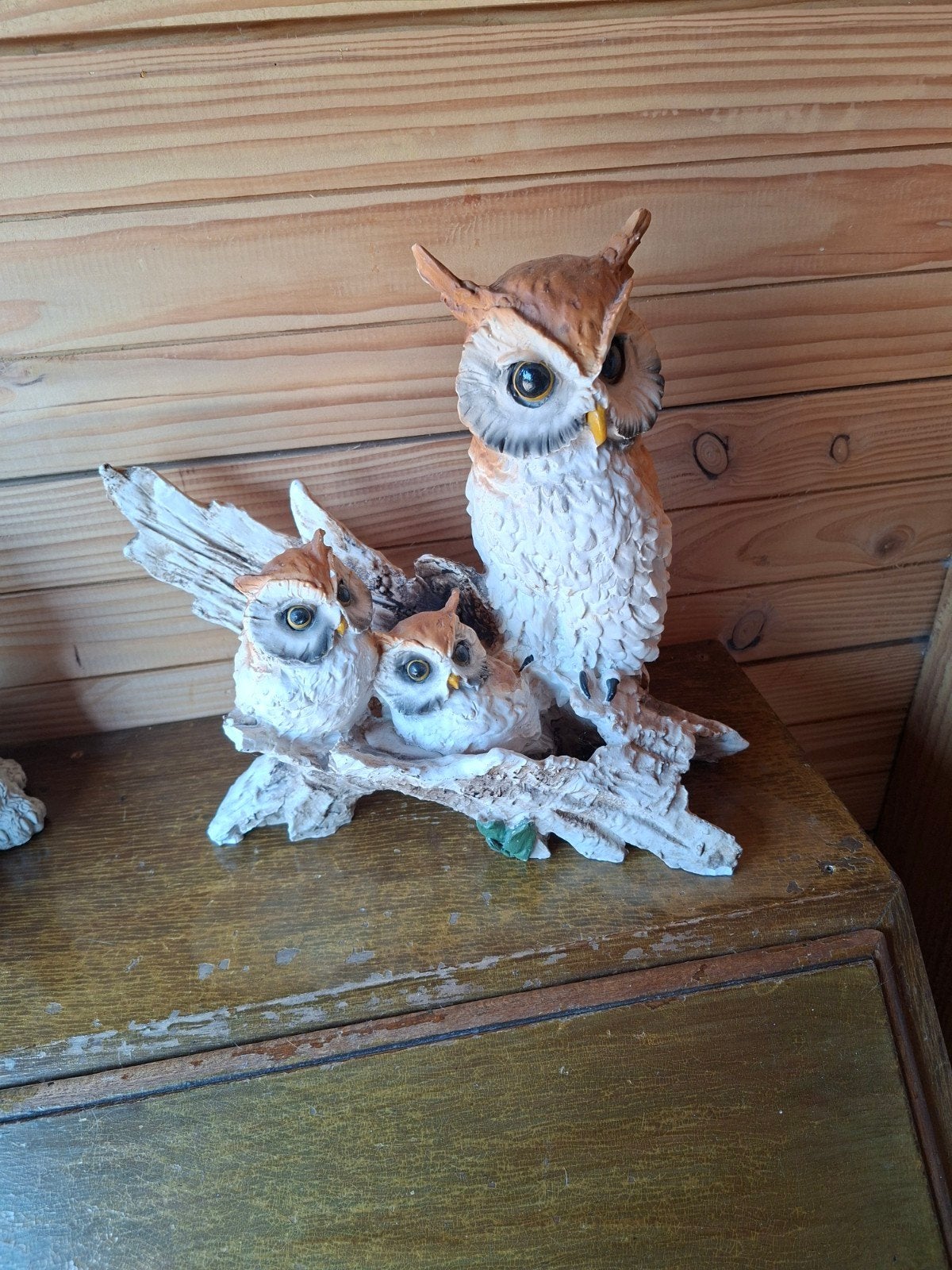 Polystone beeld met uillen, Ophalen of Verzenden, Zo goed als nieuw, Beeldje of Figuurtje