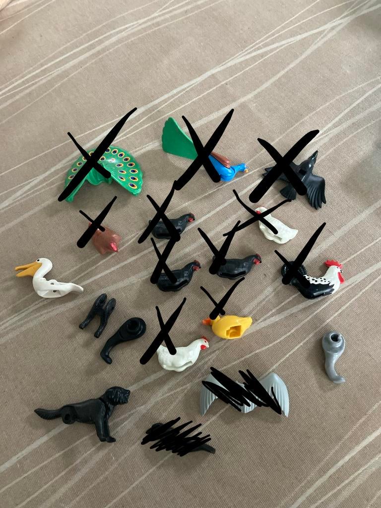 Playmobil onderdeel vogel., Ophalen of Verzenden, Zo goed als nieuw