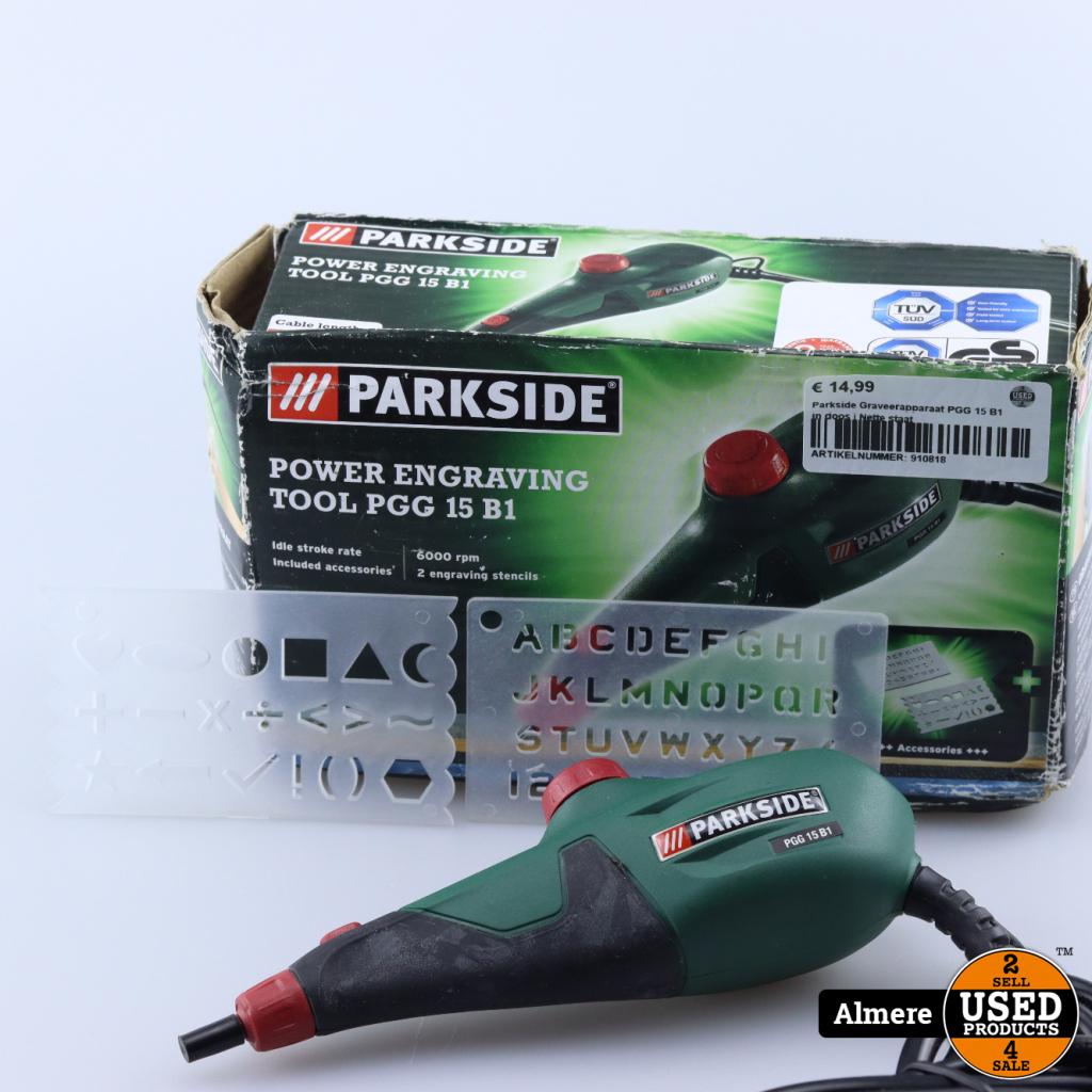Parkside Graveerapparaat PGG 15 B1 in doos | Nette staat, Parkside, Zo goed als nieuw, Support@parkside.com, Parkside Tools, 24 High Road, London
United Kingdom