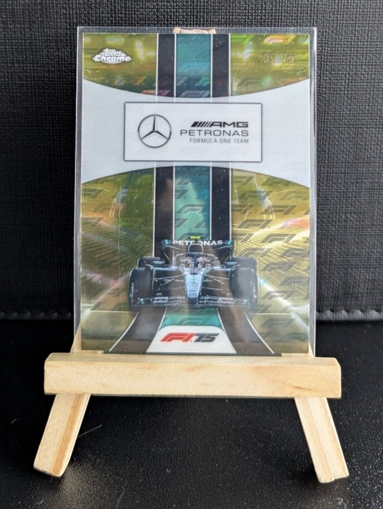 2025 topps chrome f1 Mecedes   /75, Ophalen of Verzenden, Zo goed als nieuw, Plaatje
