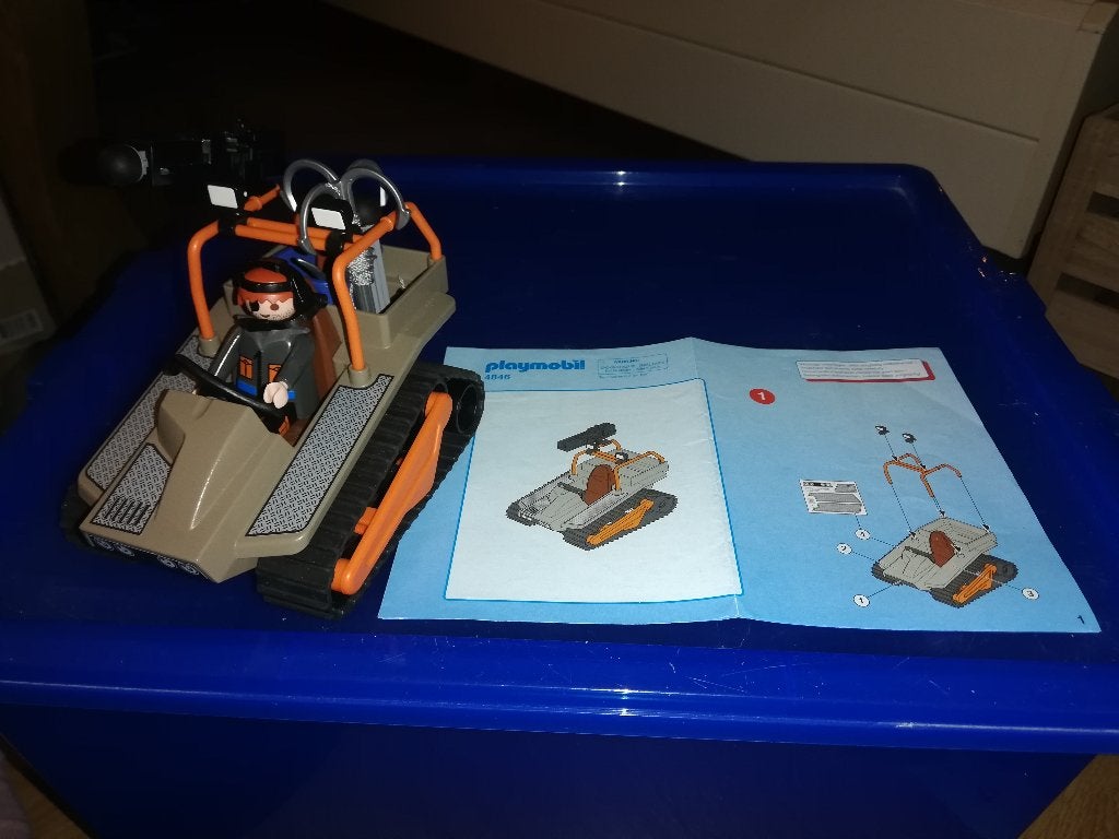 playmobil rupsvoertuig met schattenjager 4846, Ophalen of Verzenden, Zo goed als nieuw