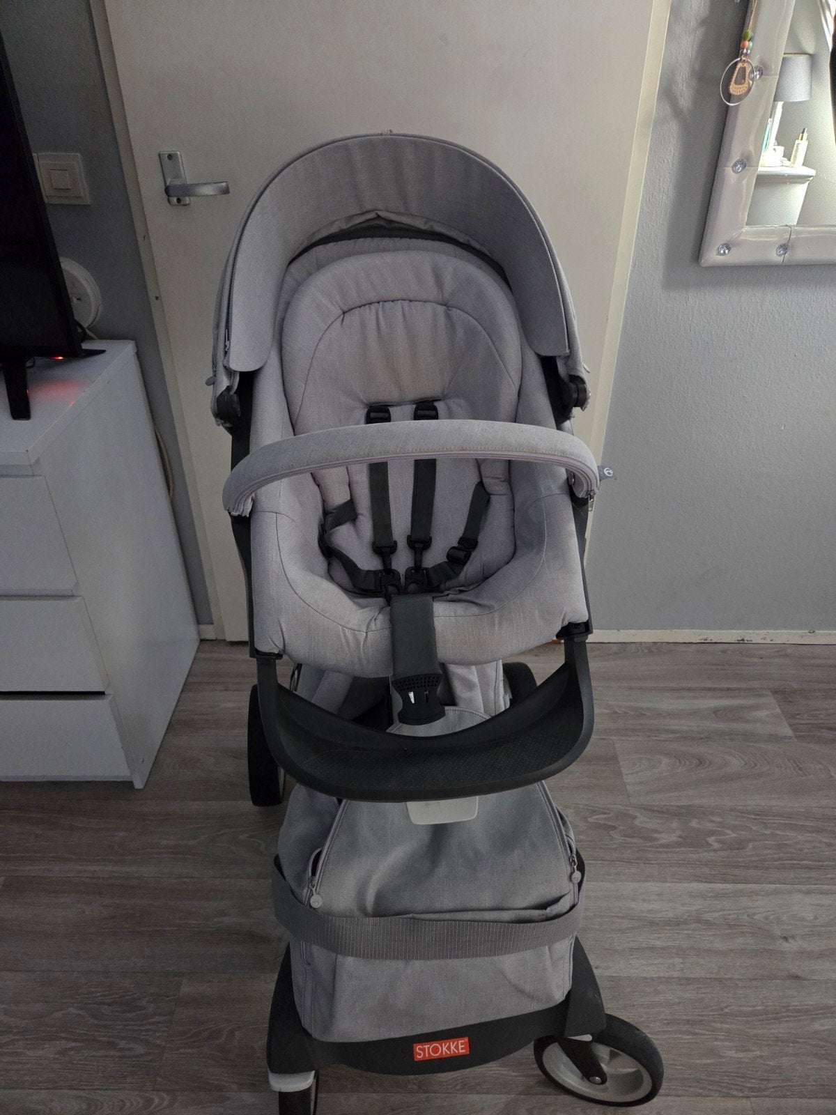 Stokke Xplory V6 kinderwagen - Grijs, Ophalen, Gebruikt, Kinderwagen, Overige merken