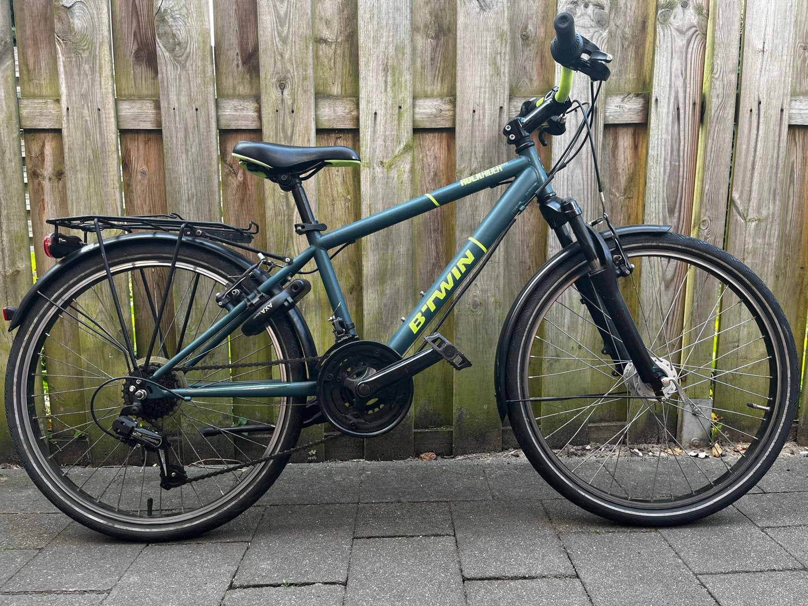 Rockrider 540 Btwin Kinderfiets 24 inch, Ophalen, Gebruikt, Velgrem, 20 inch of meer
