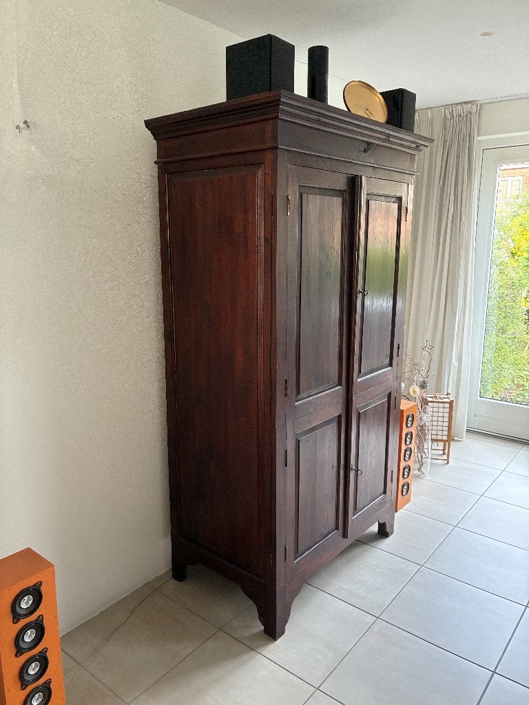 Teak kast, Ophalen, Gebruikt, Met deur(en), 200 cm of meer