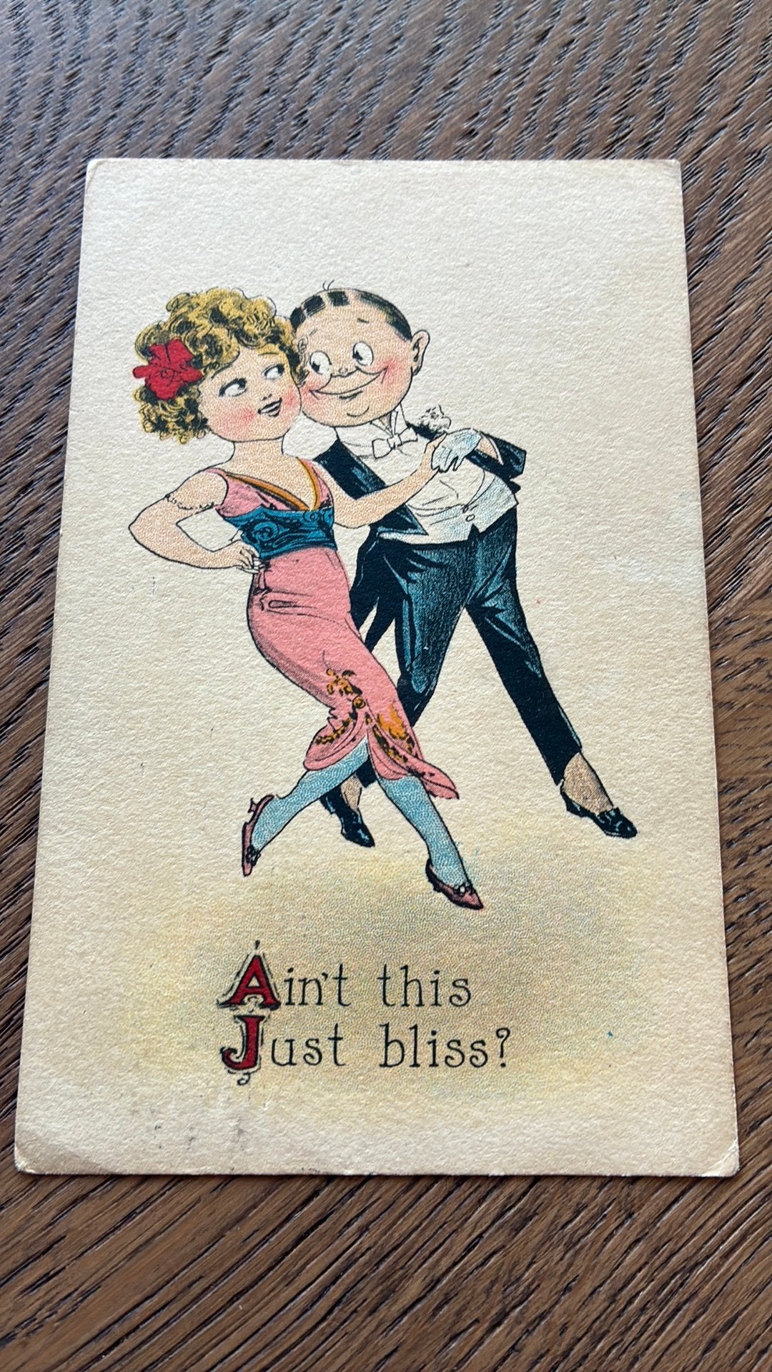 Is dit niet gewoon puur geluk. Dansen, getekend, Verzamelen, Ophalen of Verzenden, Voor 1920, Gelopen