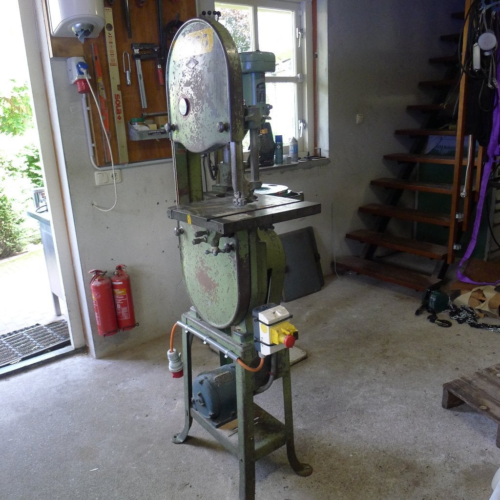 Vintage Rockwell Delta 14" Lintzaag, Ophalen, 70 mm of meer, 600 tot 1200 watt, Lintzaag