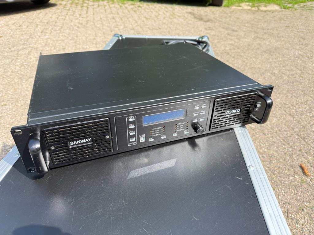 Sanway D20KQ 4x 4000w versterker, Ophalen of Verzenden, Gebruikt, 1000 watt of meer, P.A.