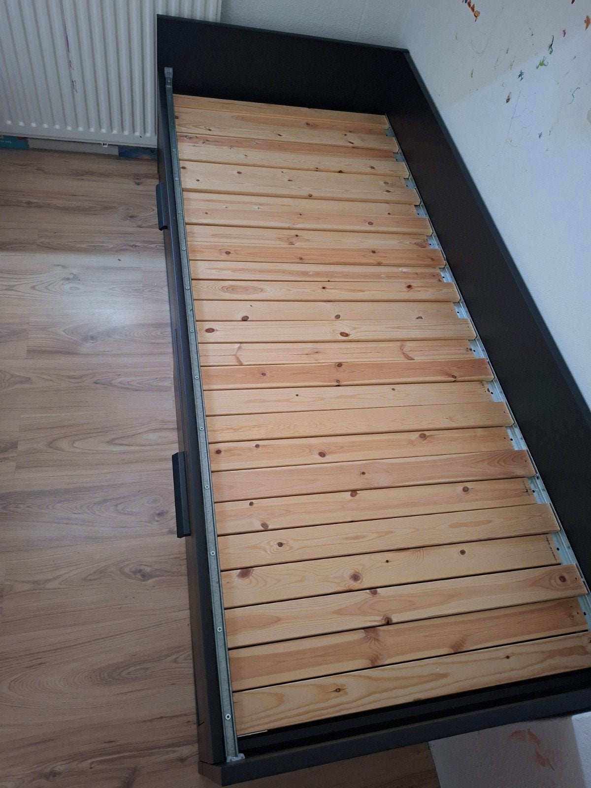 Brimnes bed uitschuifbaar, Ophalen, Gebruikt, Wit, Tweepersoons