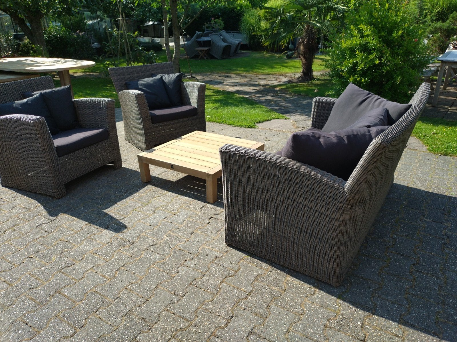 Mooie Bellagio loungeset, Tuin en Terras, Ophalen, Gebruikt, Wicker, Bank