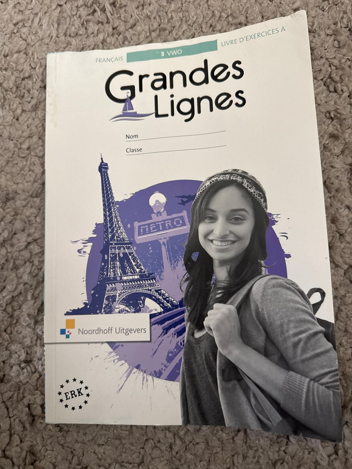 Grandes Lignes Frans 3 VWO Werkboek A - Noordhoff, Ophalen of Verzenden, Gelezen, VWO, Frans