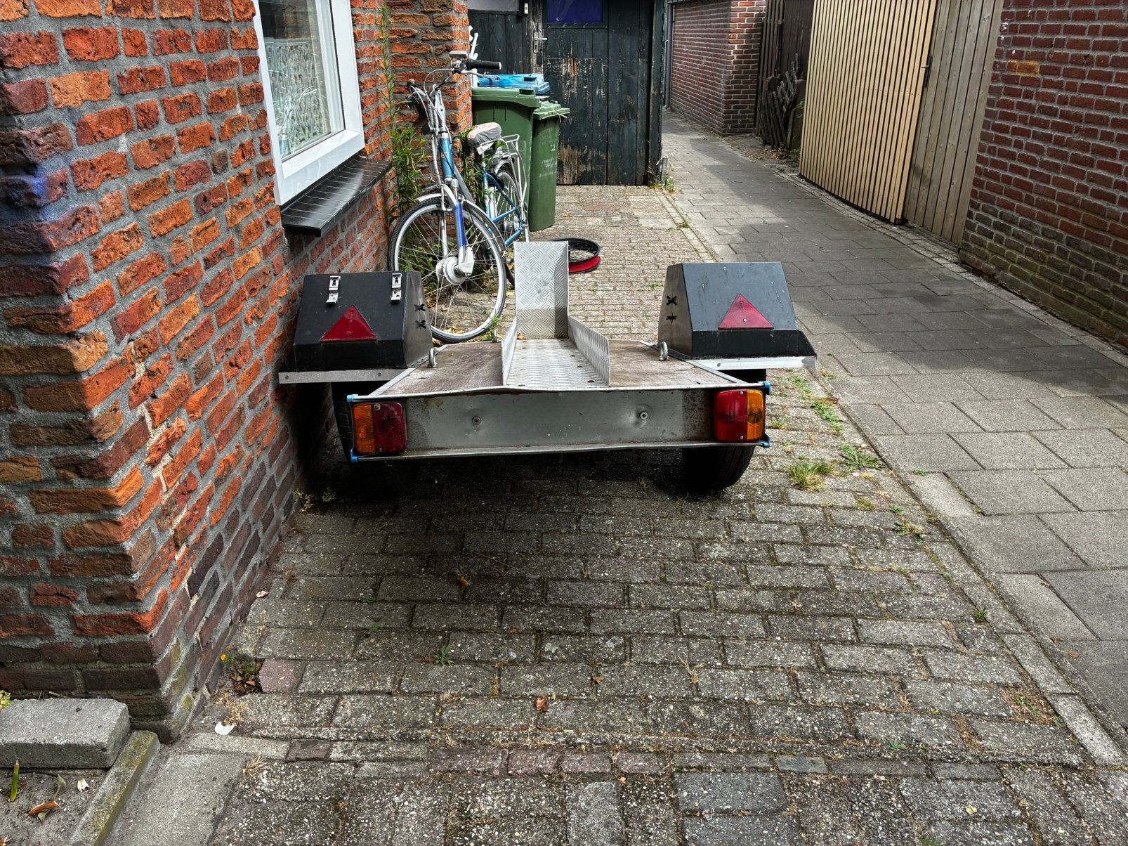 Motor/scooter aanhanger, Fietsen en Brommers, Ophalen, Zo goed als nieuw, Overige typen, 80 kg of meer