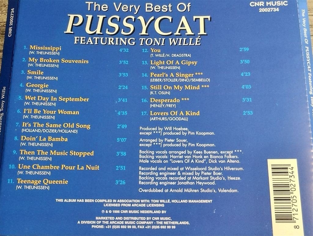 Pussycat Featuring Toni Wille - The Very Best Of, Ophalen of Verzenden, Zo goed als nieuw