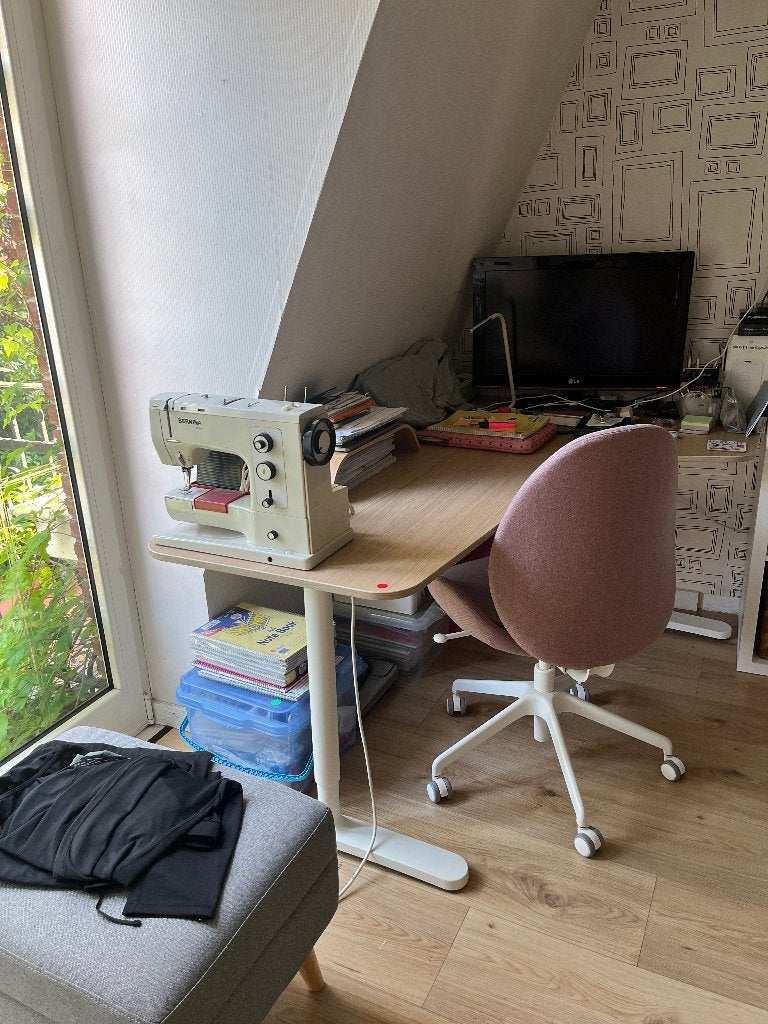 IKEA BEKANT Oak Corner Desk, Ophalen, Zo goed als nieuw