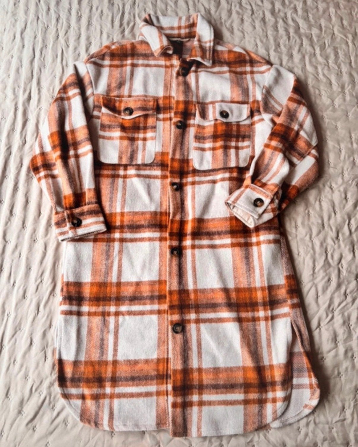 Geruite shacket (overhemdjasje) van Wibra, maat S (oversized, Ophalen of Verzenden, Gedragen, Maat 36 (S), Bruin