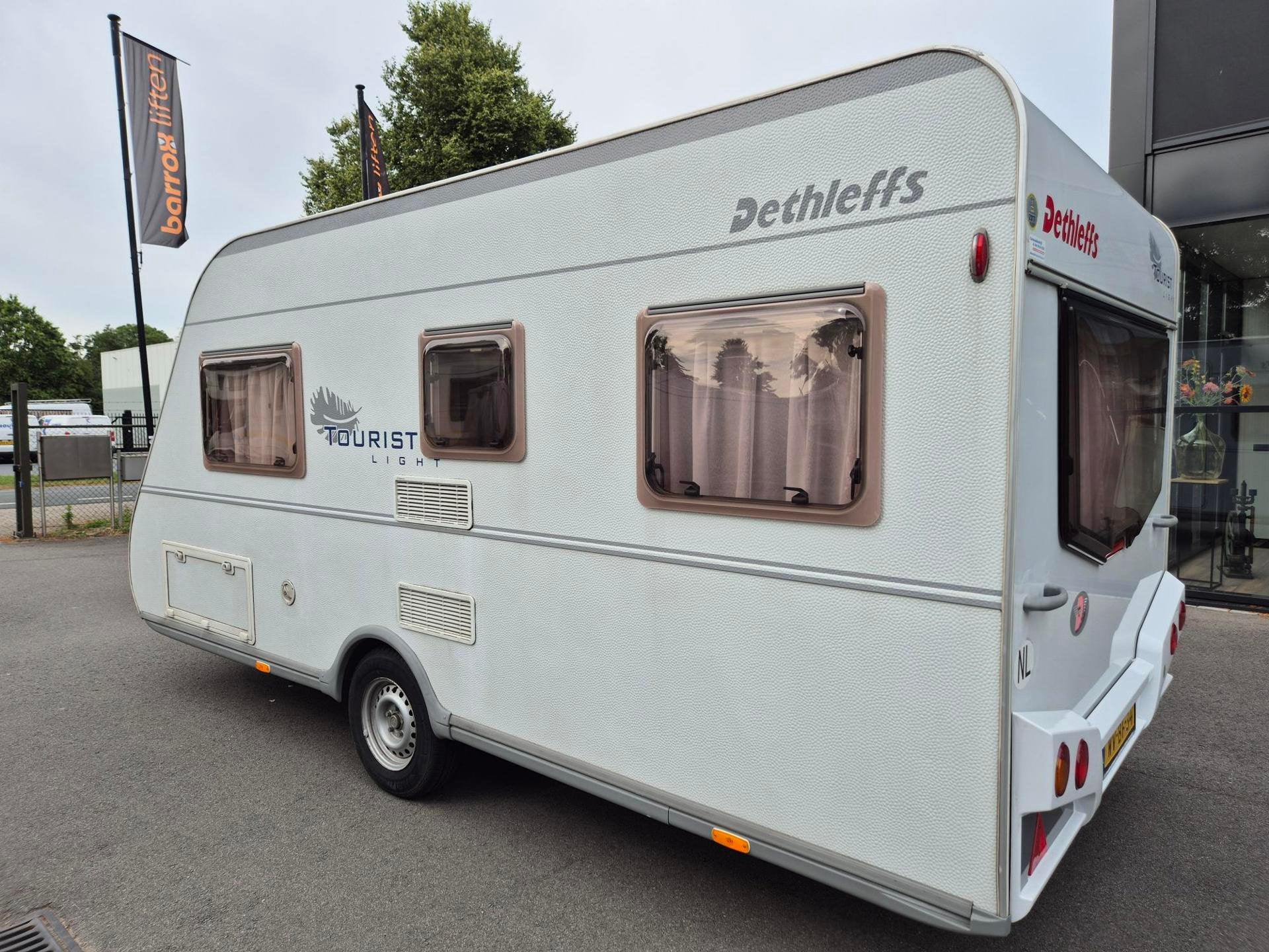 Dethleffs 450 Tourist Light bj. 2006 TOP staat ! met nette V, Caravans en Kamperen, Rondzit, Bedrijf, Ringverwarming, Tot en met 4