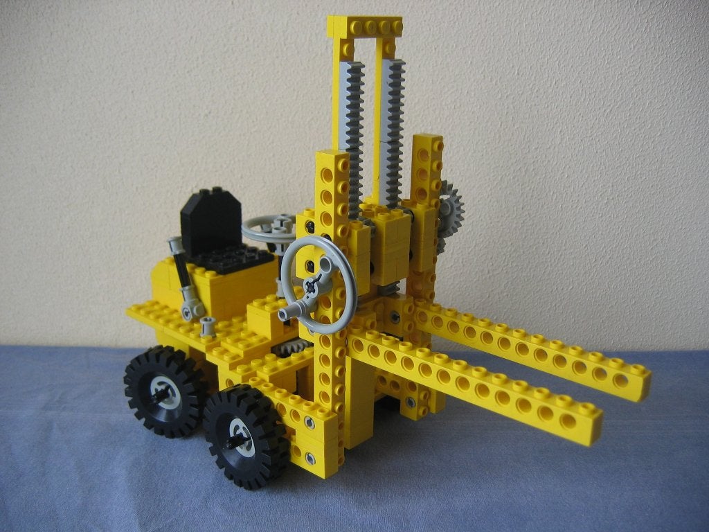 Lego Technic 850 heftruck (uit 1978), Ophalen of Verzenden, Gebruikt