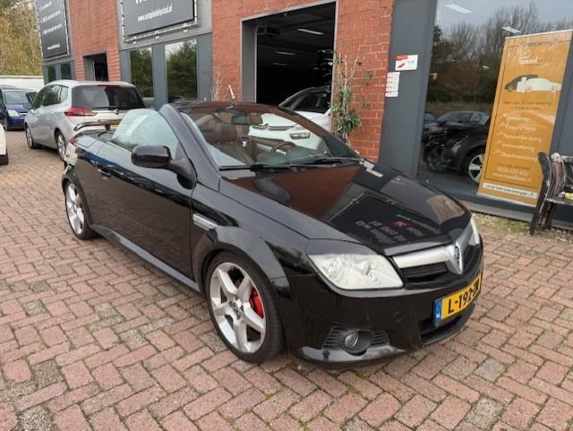 Opel Tigra TwinTop 1.8-16V Cosmo LEER, Auto's, 125 pk, Zwart, 4 cilinders, Zwart