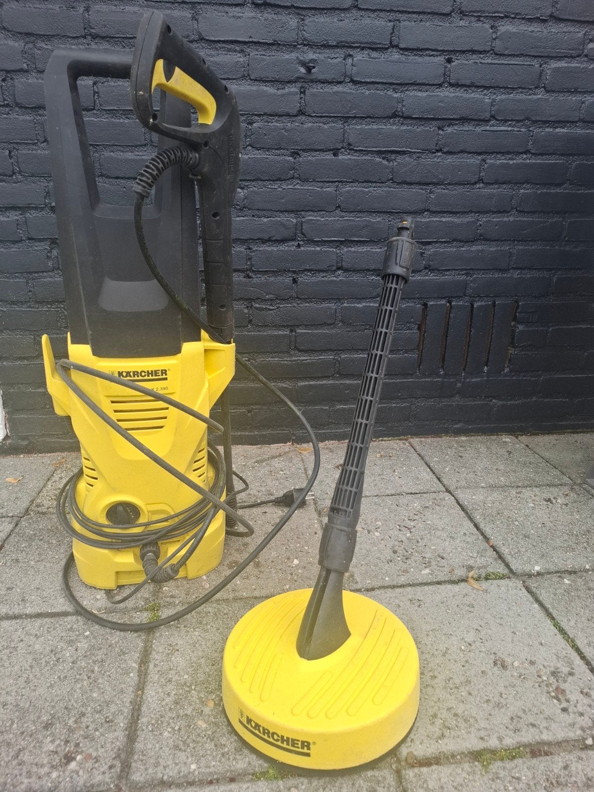 karcher hogedrukreinuger met terrasreiniger, Tuin en Terras, Hogedrukreinigers, Ophalen, Gebruikt, Elektrisch, Karcher terras reiniger