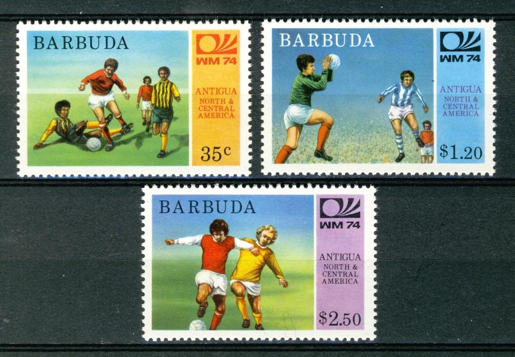Barbuda 1974, FIFA WK 1974 Voetbal **, MNH, Ophalen of Verzenden, Postfris, Sport