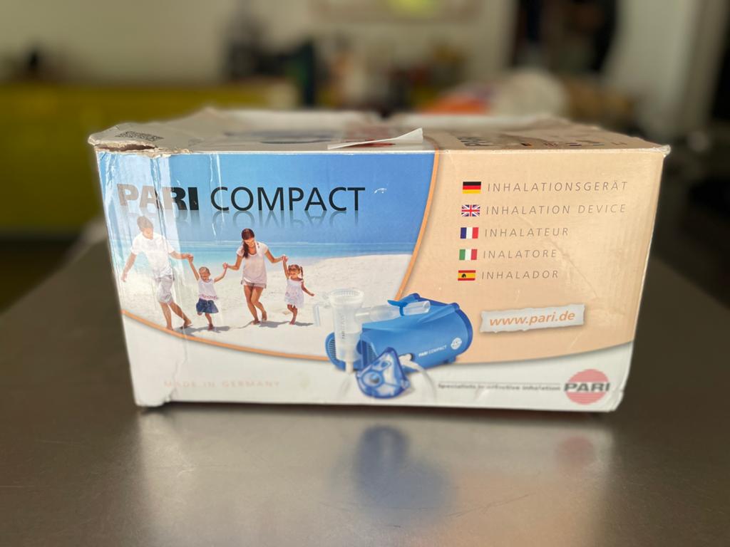 Pari compact inhalator compleet en gratis, Diversen, Verpleegmiddelen, Gebruikt, Ophalen of Verzenden