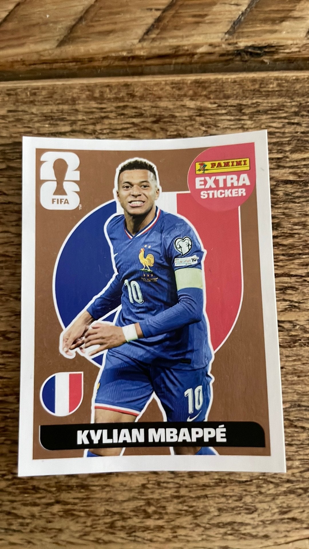 Mbappe panini extra sticker gold, Ophalen of Verzenden, Zo goed als nieuw, Buitenlandse clubs, Poster, Plaatje of Sticker