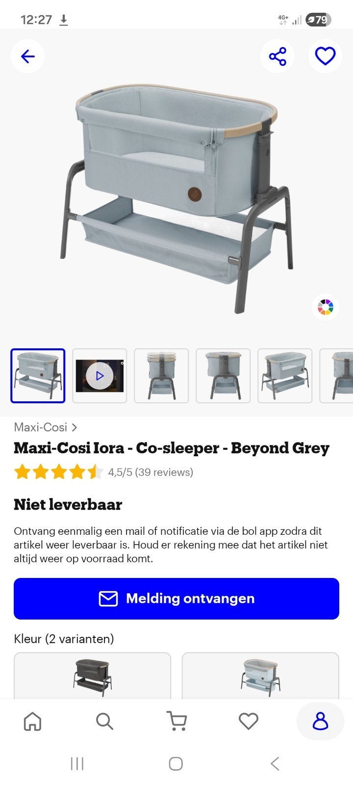 Maxi cosi  cosleeper., Kinderen en Baby's, Babywiegjes en Ledikanten, Ophalen of Verzenden, Gebruikt, Overige typen