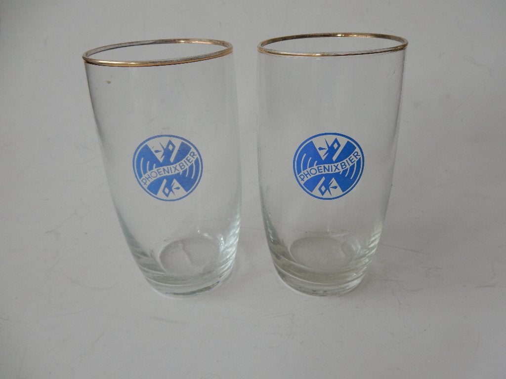 Phoenix Amersfoort bierglazen, Verzamelen, Ophalen of Verzenden, Zo goed als nieuw, Glas of Glazen, Overige merken
