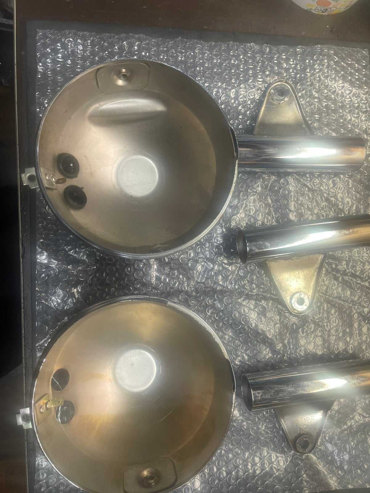 Ronde koplamp chroom, Ophalen of Verzenden, Zo goed als nieuw, Koplamp