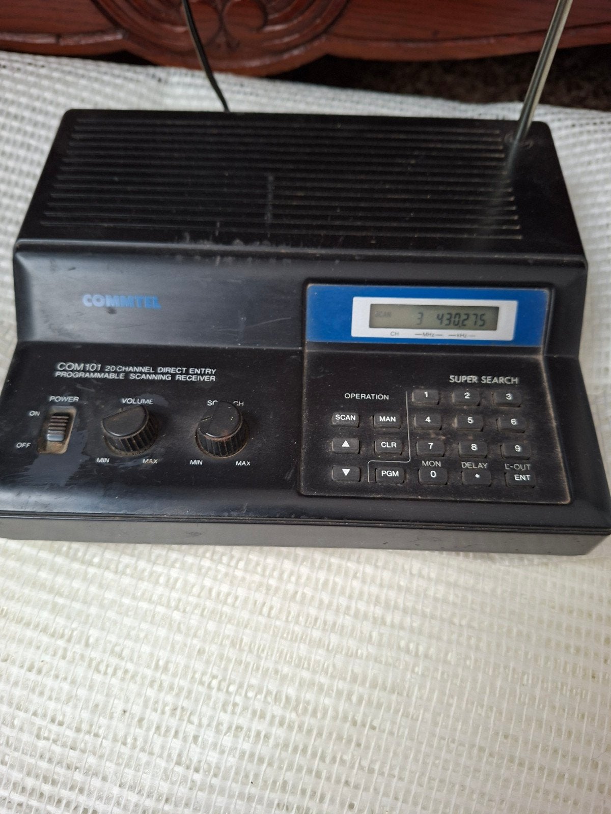 CommTel COM101 20-kanaals programmeerbare scanner, Ophalen, Gebruikt, 500 kanalen of meer